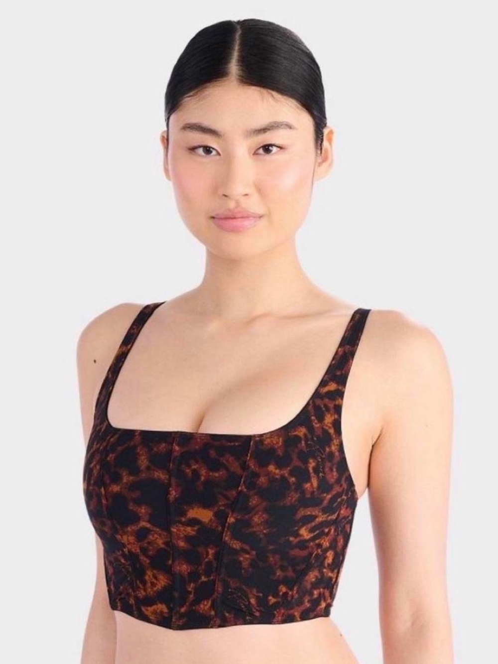 Parade leopard print corset bra top